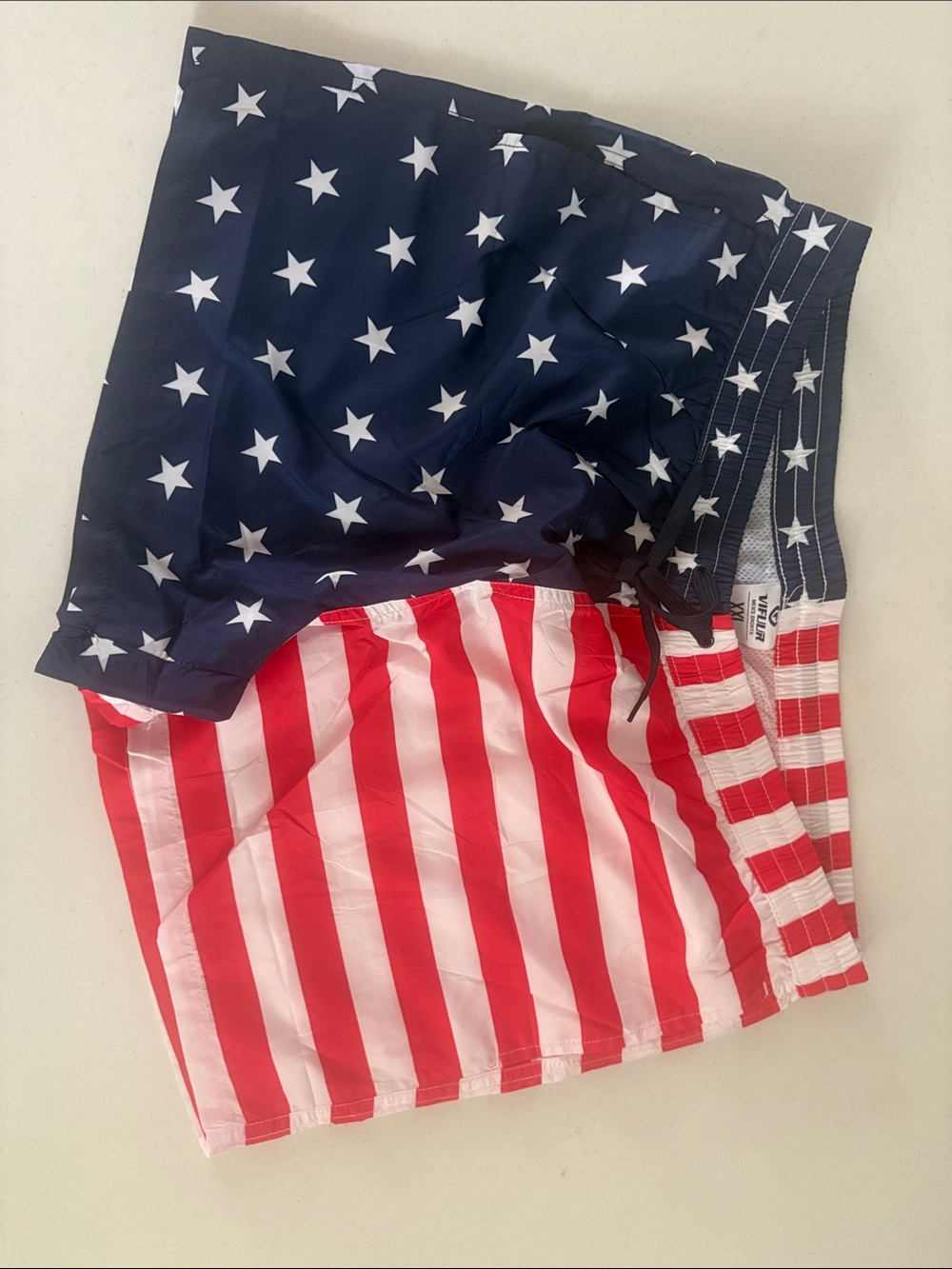 American Flag Swim Shorts - Stars & Stripes